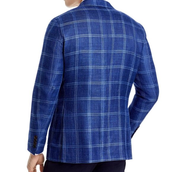 Peter Millar Crown Crafted Sola Windowpane Soft Jacket Blazer 40R NWT $1295 - Picture 3 of 10